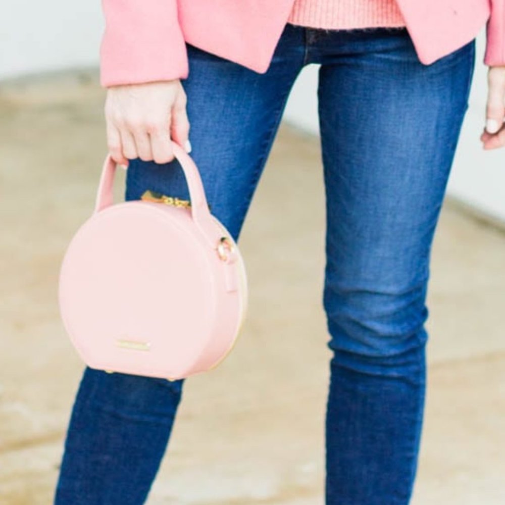 Clove and Revel - Bowie Circle Bag in Blush